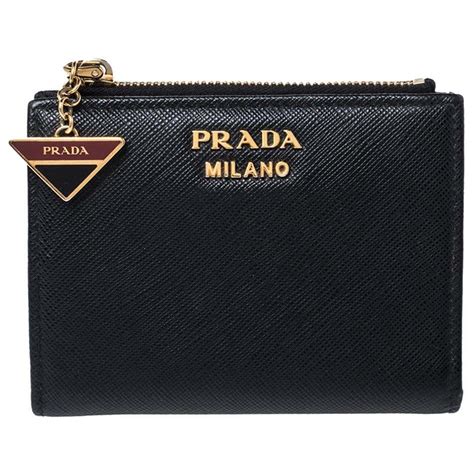 prada compact zip wallet|prada outlet wallet.